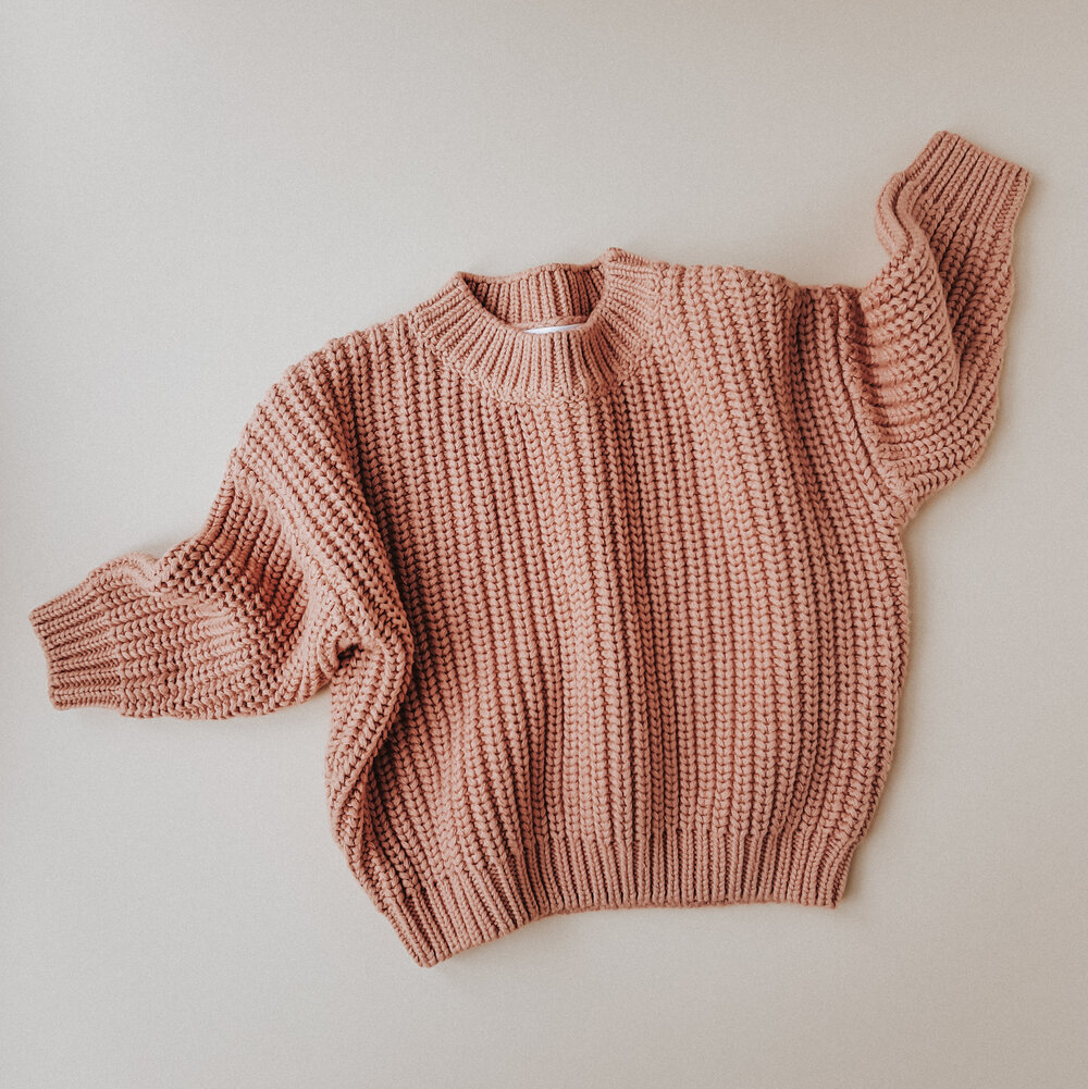 Laguna Chunky Knit Sweater in Apricot
