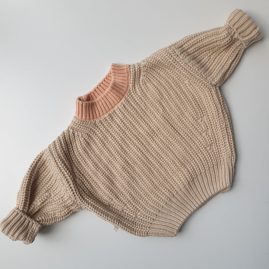 Laguna Chunky Knit Sweater in Coffee