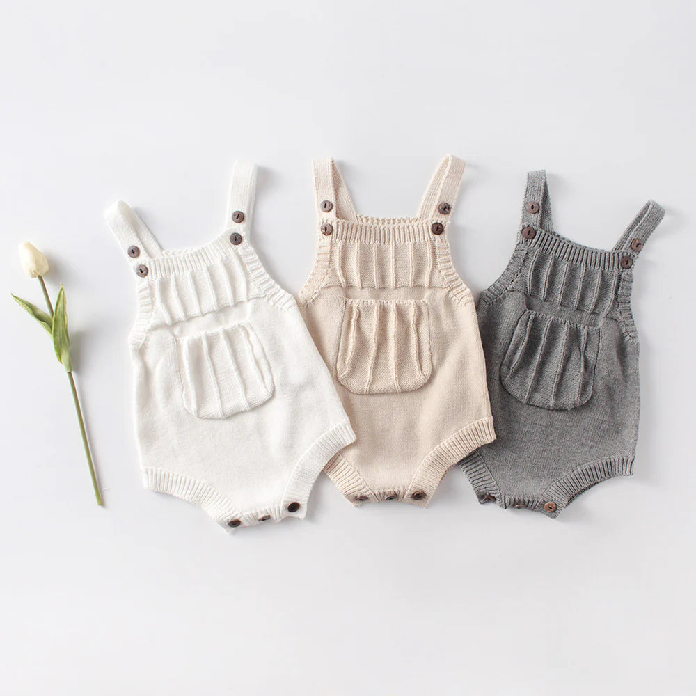 Sona Knit Romper Grey