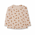 Long Sleeve Croissant Print Tee