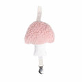 Sherpa Mushroom Pacifier Holder - Shortcake