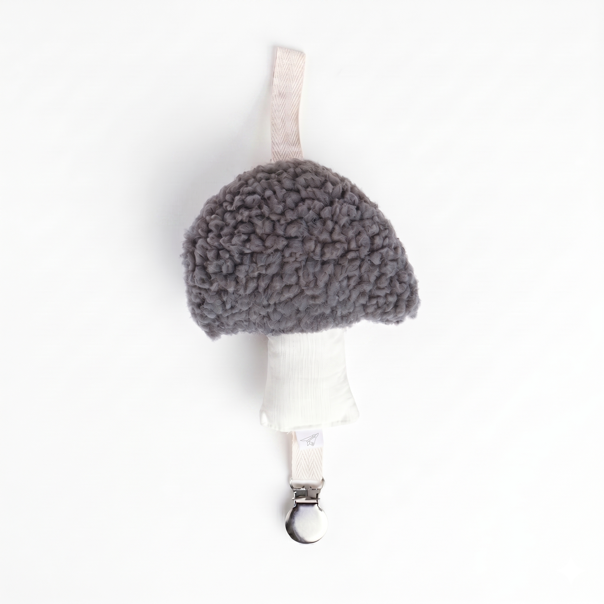 Sherpa Mushroom Pacifier Holder - Dew