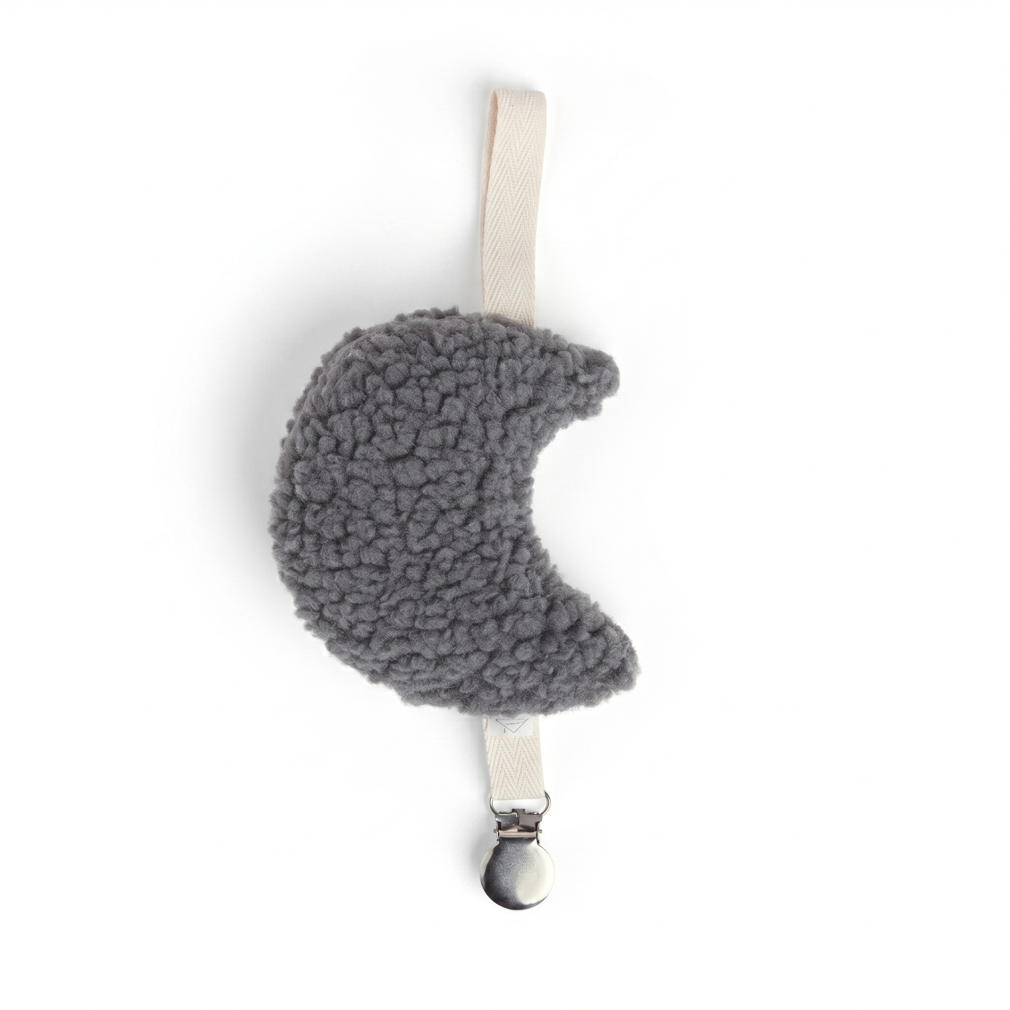 Sherpa Moon Pacifier Holder - Dew