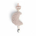 Sherpa Moon Pacifier Holder - Aspen