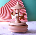 Merry Go Round Woodcraft Carousel Music Box