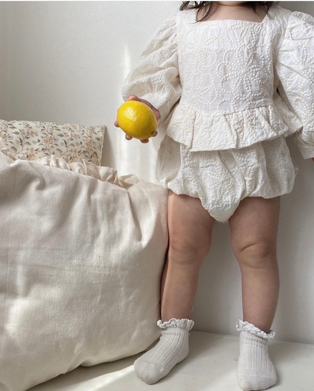 Andi Ruffle Lace Romper