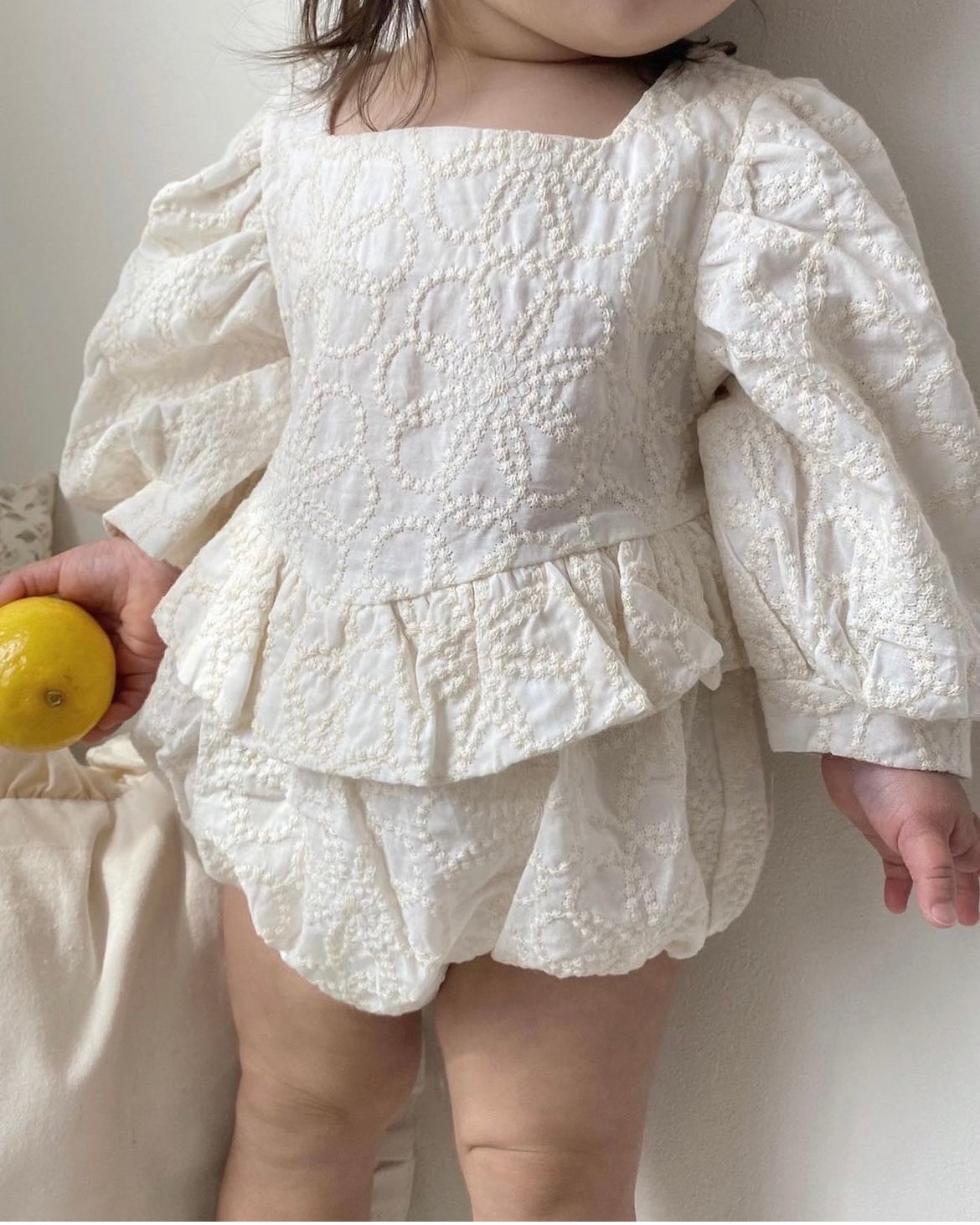 Andi Ruffle Lace Romper