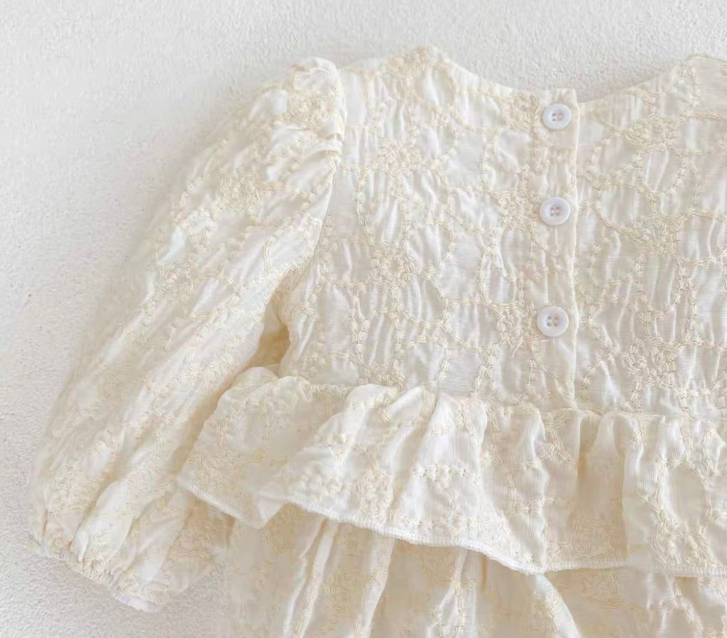 Andi Ruffle Lace Romper