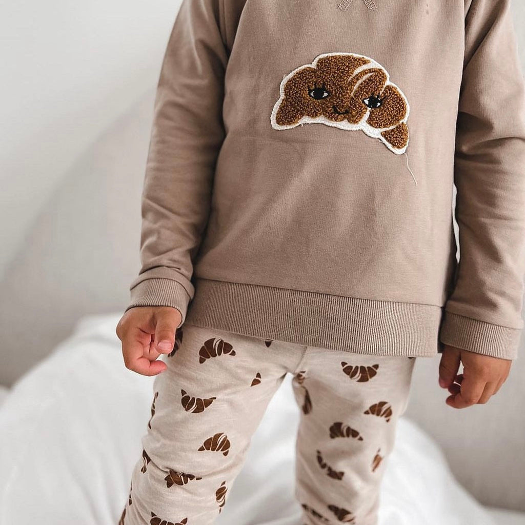 Croissant Print Leggings