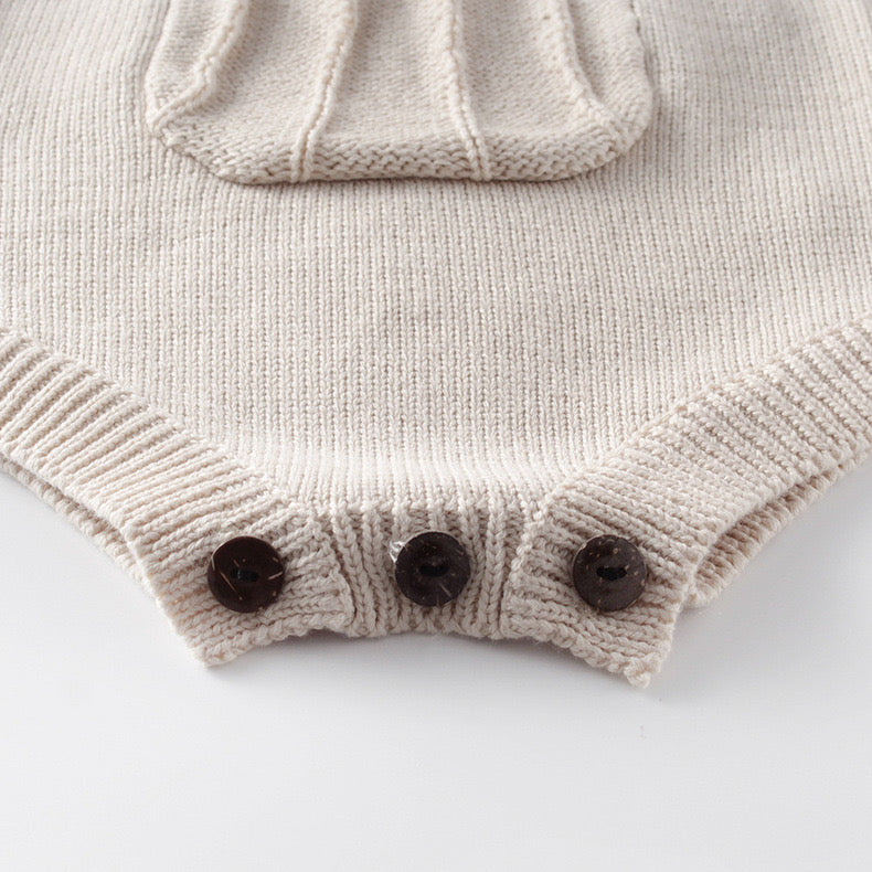 Sona Knit Romper Beige