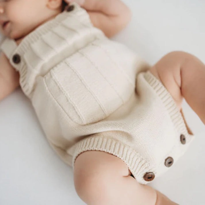 Sona Knit Romper White