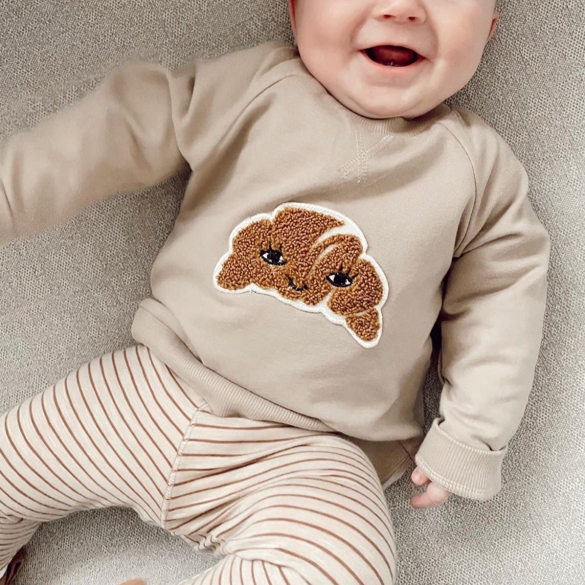 Croissant Patch Sweatshirt