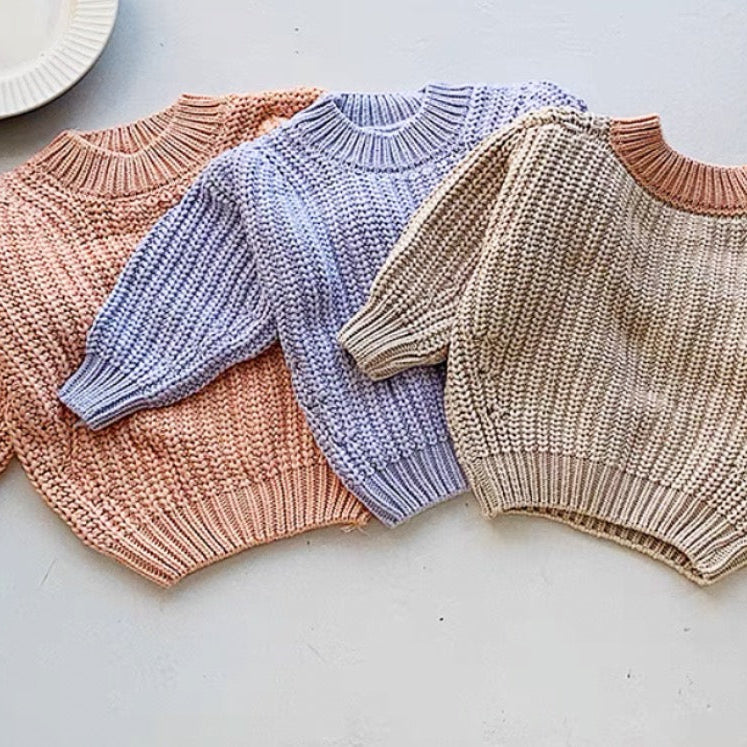 Laguna Chunky Knit Sweater in Apricot