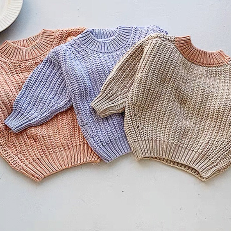 Laguna Chunky Knit Sweater in Coffee