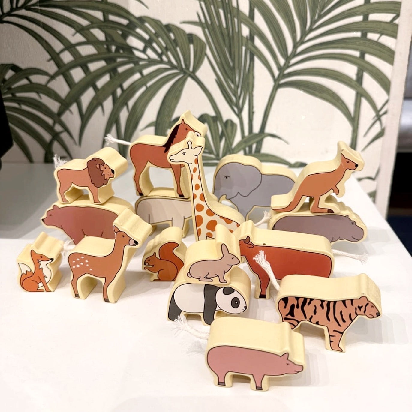 Wild Buddies Wooden Animal Stacking Set