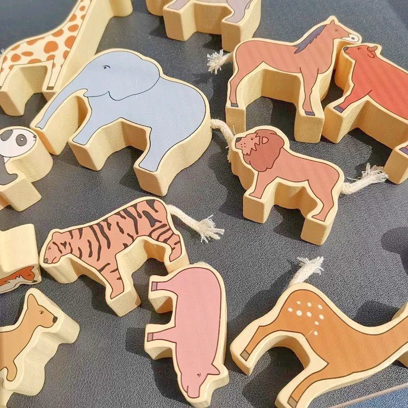Wild Buddies Wooden Animal Stacking Set
