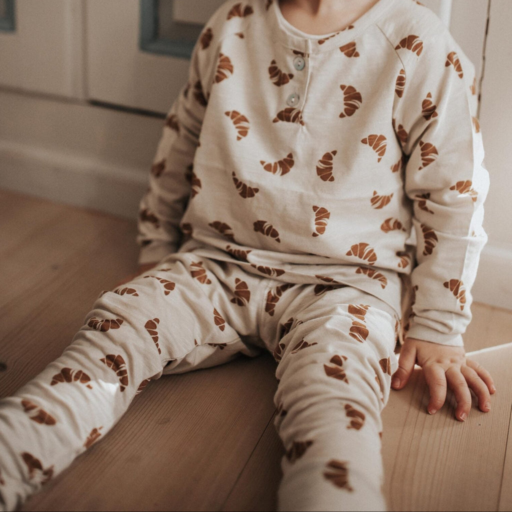 Croissant Print Leggings