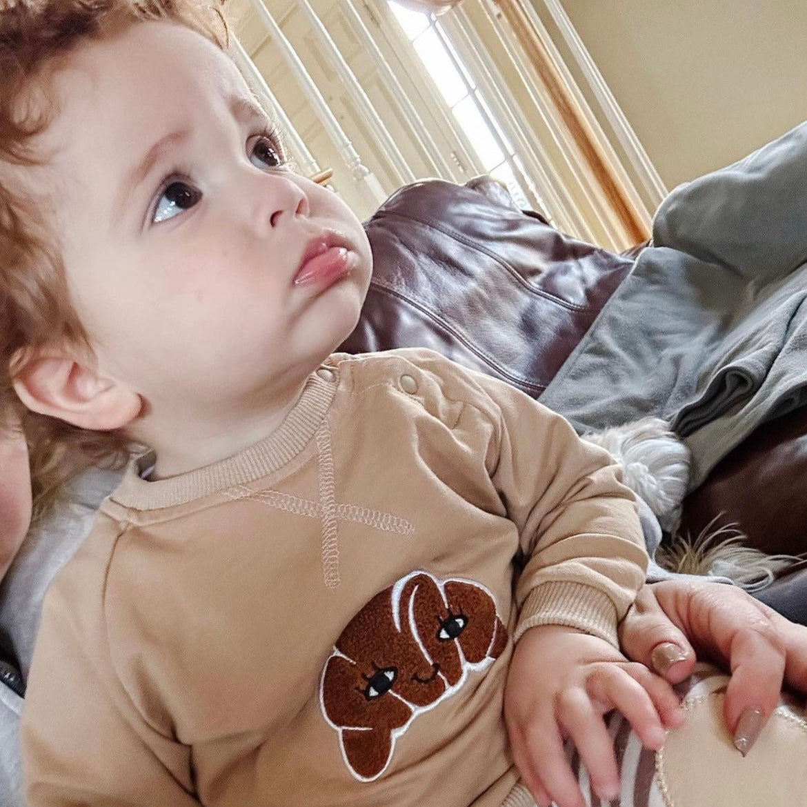 Croissant Patch Sweatshirt