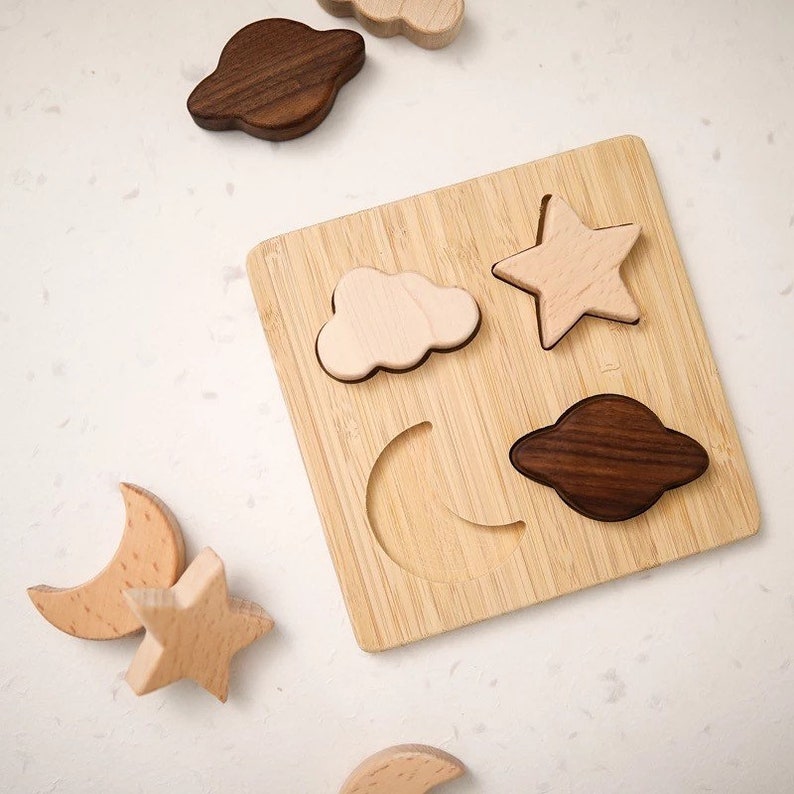 Wooden Montessori Solar System Puzzle
