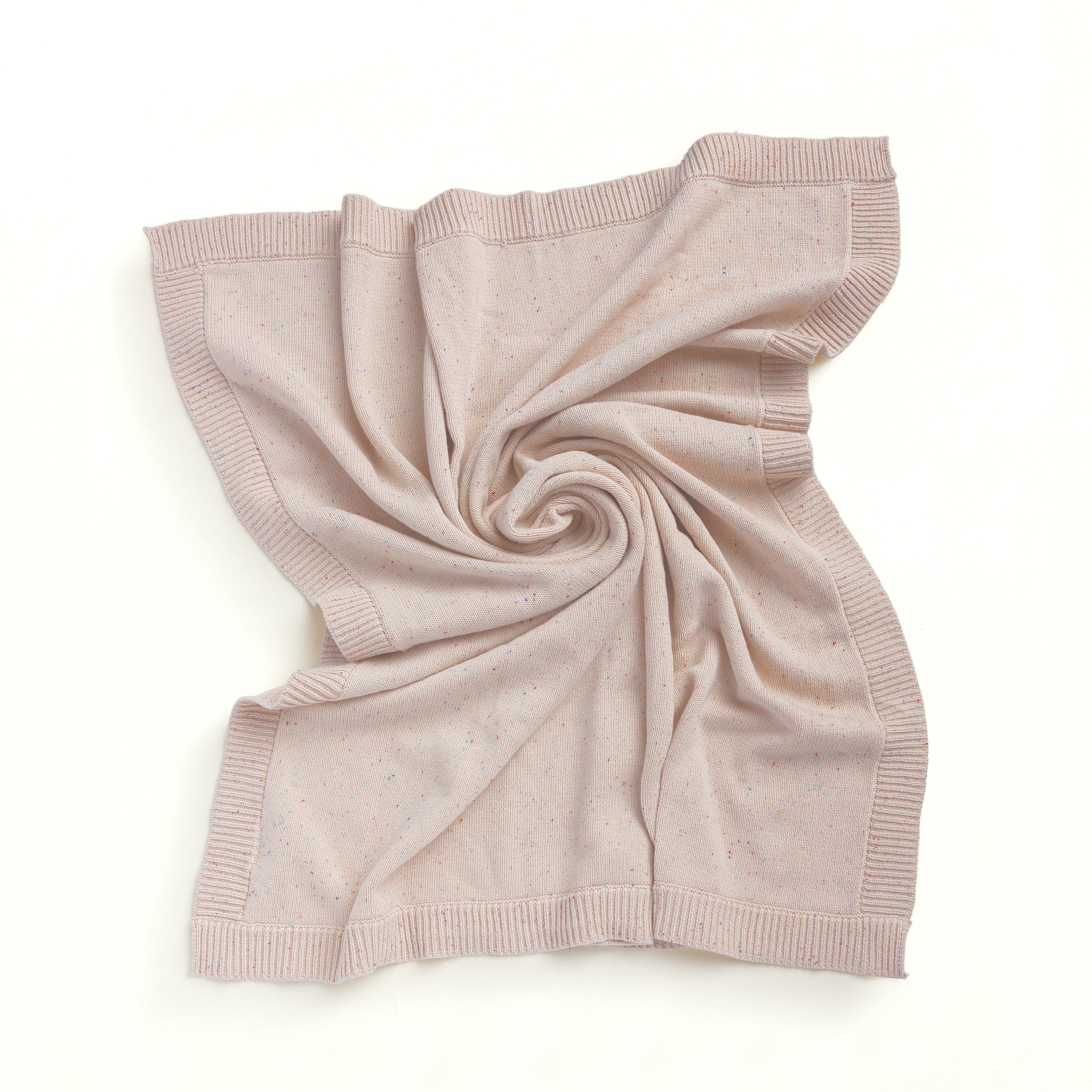 Confetti Speckled Knit Blanket in Sand