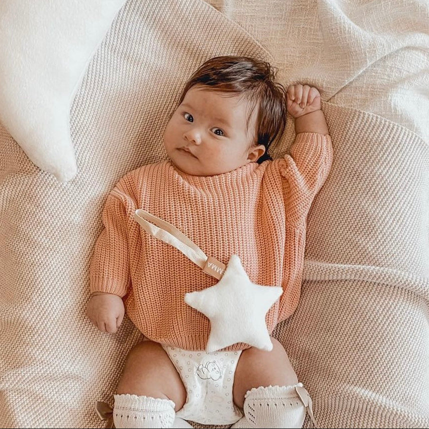 Laguna Chunky Knit Sweater in Apricot