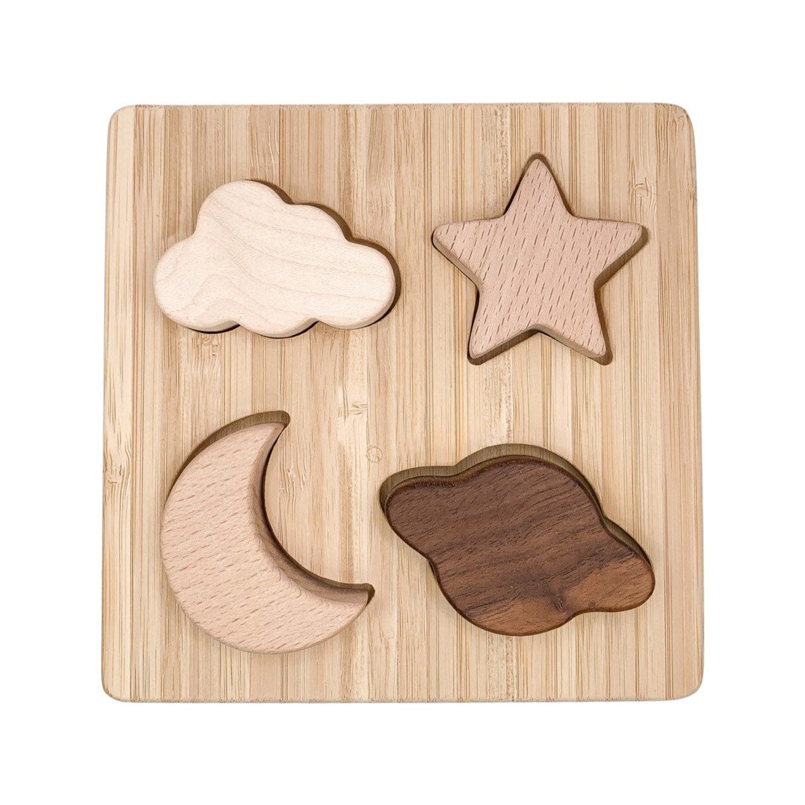 Wooden Montessori Solar System Puzzle