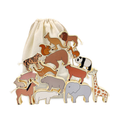 Wild Buddies Wooden Animal Stacking Set