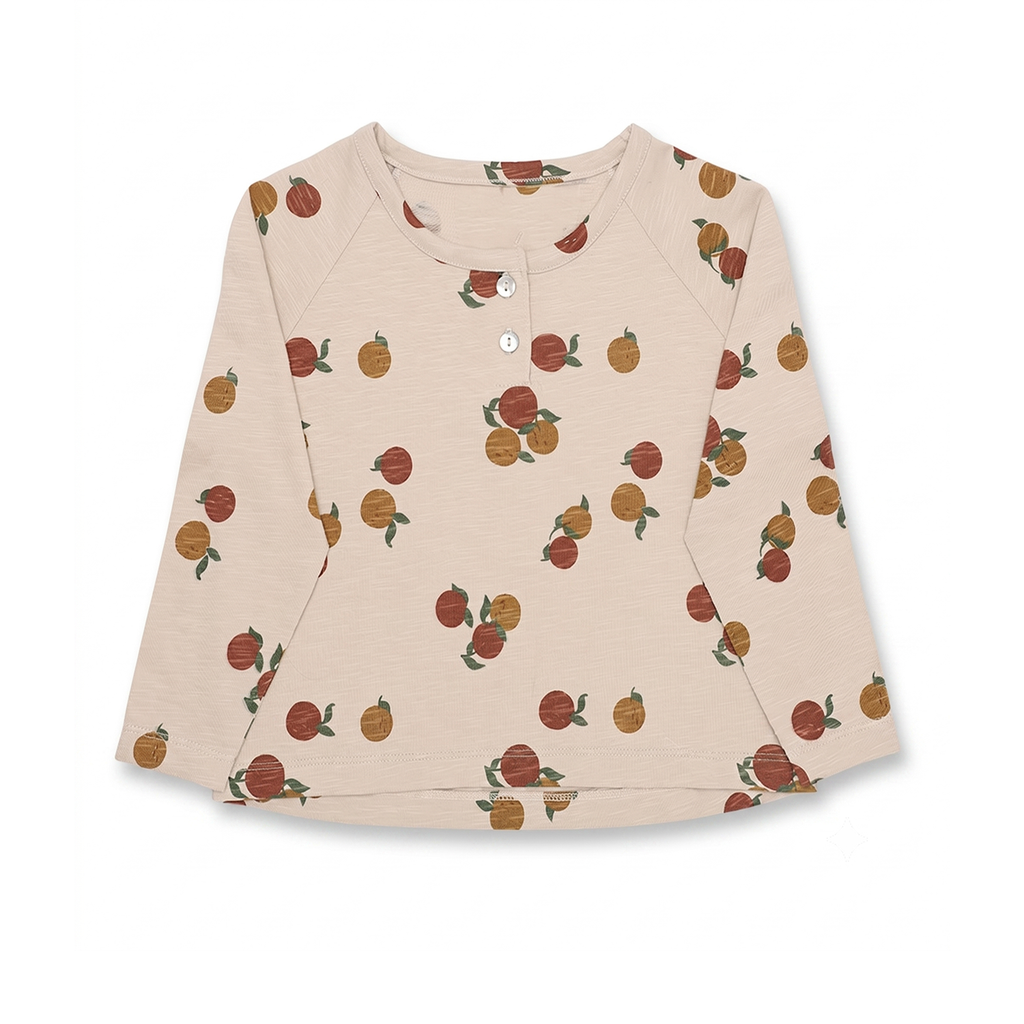 Long Sleeve Clementine Print Tee