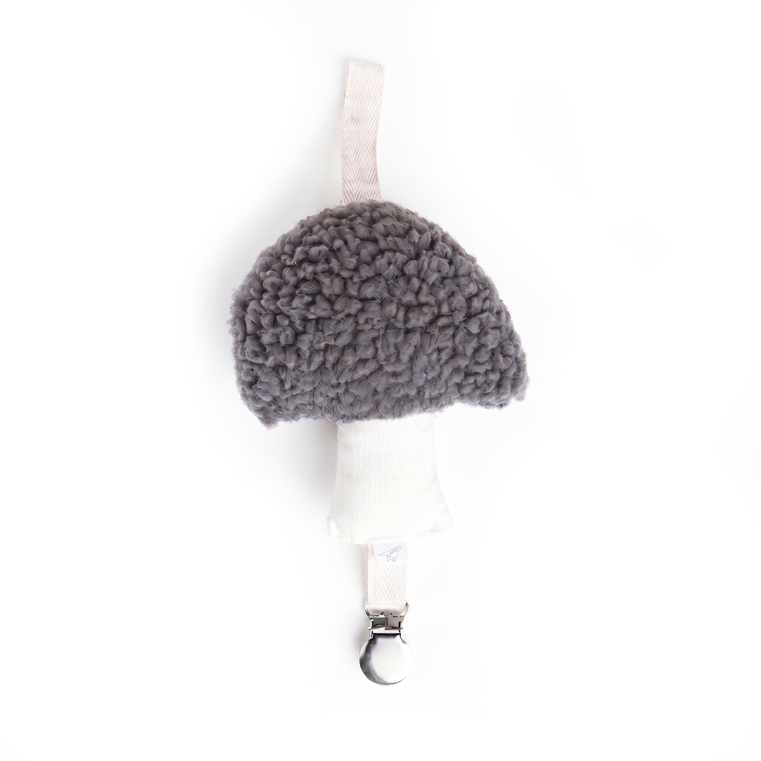 Sherpa Mushroom Pacifier Holder - Dew