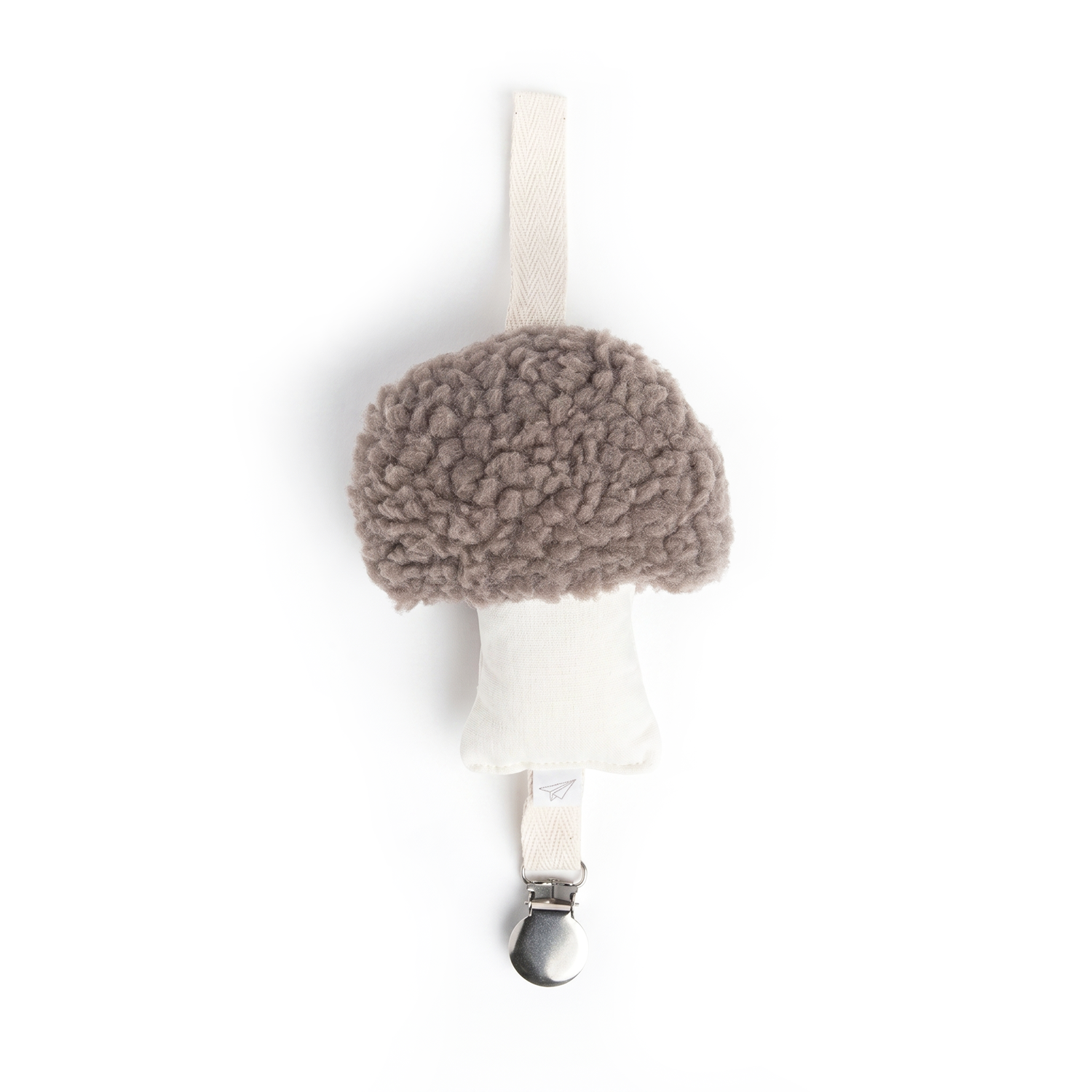 Sherpa Mushroom Pacifier Holder - Espresso