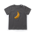 Gone Bananas Terry Embroidered T-Shirt - Grey