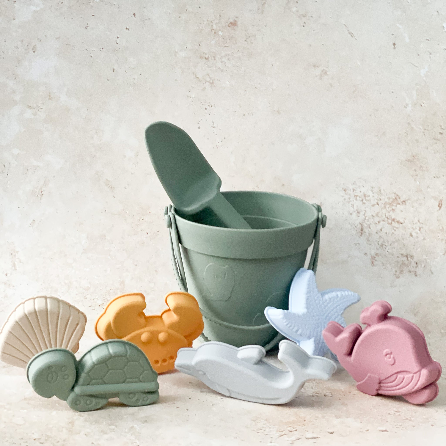Beach Bucket Sand Toy Set - Jade