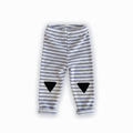 Knee Patch Leggings - Navy/White