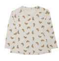 Long Sleeve Croissant Print Tee