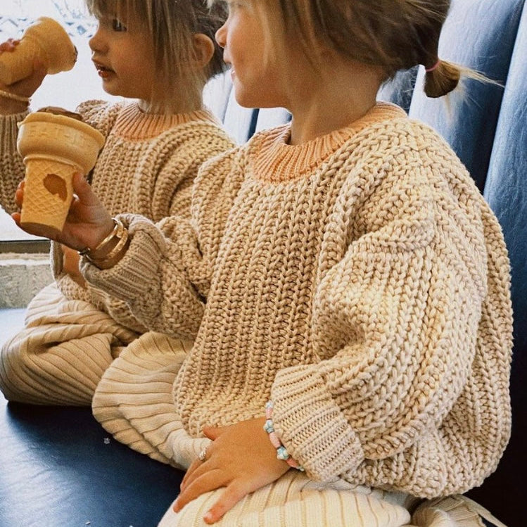 Laguna Chunky Knit Sweater in Coffee