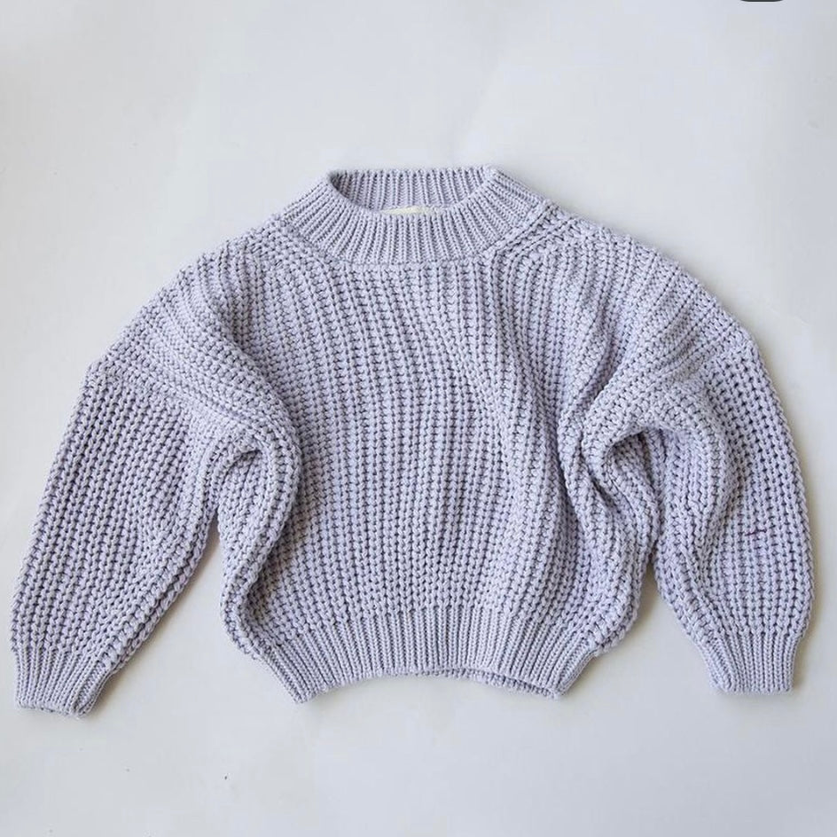 Laguna Chunky Knit Sweater in Violet