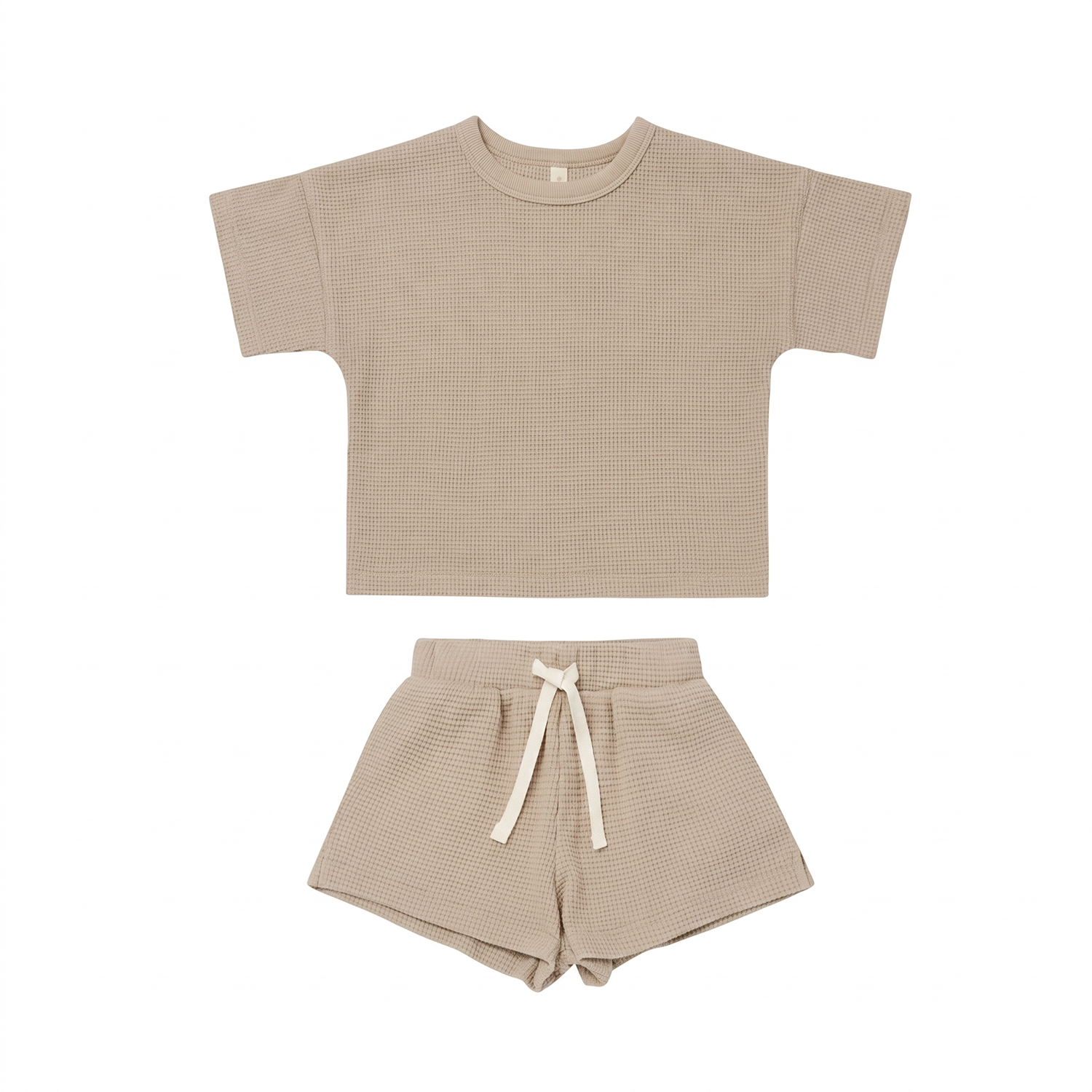 Sunday Waffle Knit Set - Latte