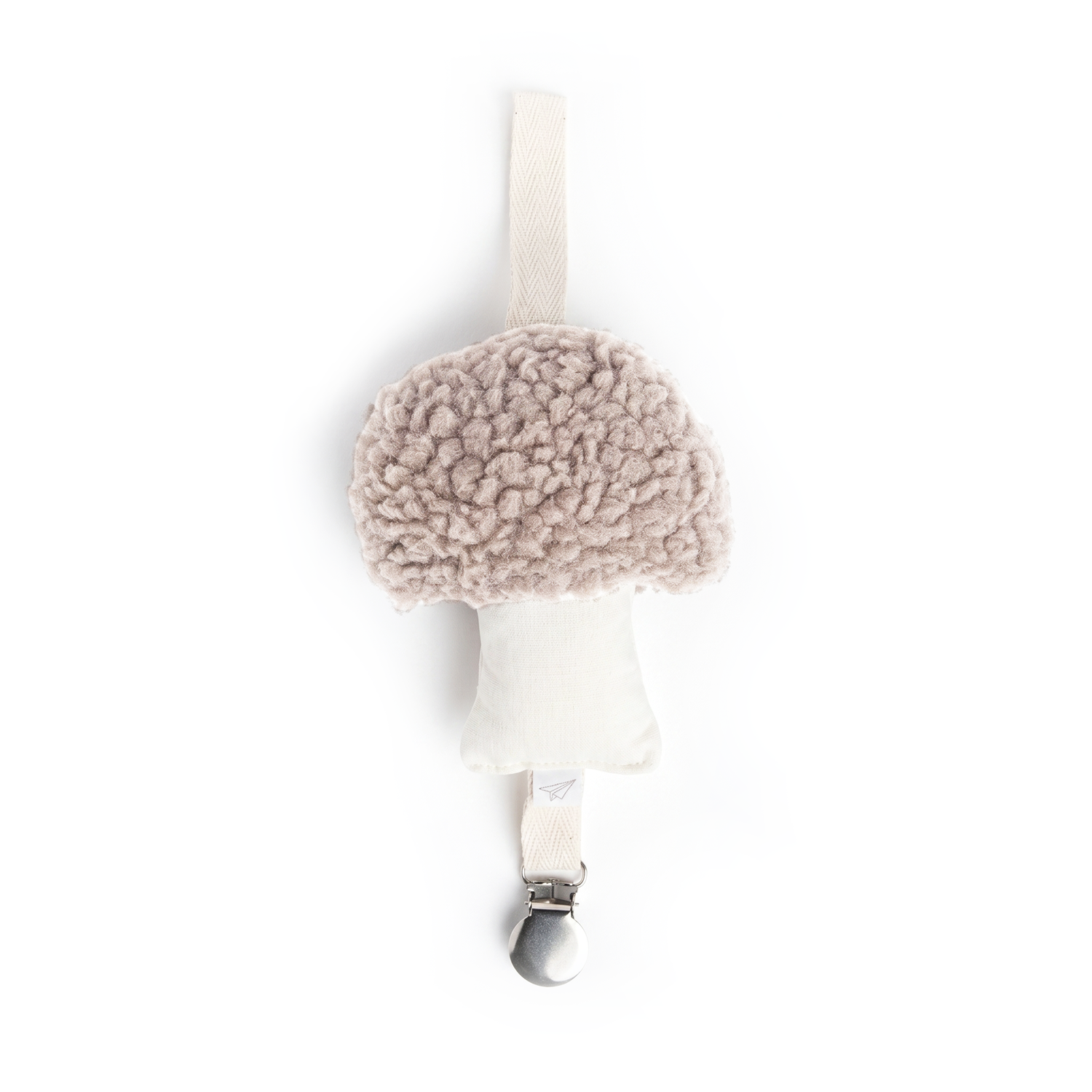 Sherpa Mushroom Pacifier Holder - Aspen
