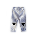 Knee Patch Leggings - Navy/White