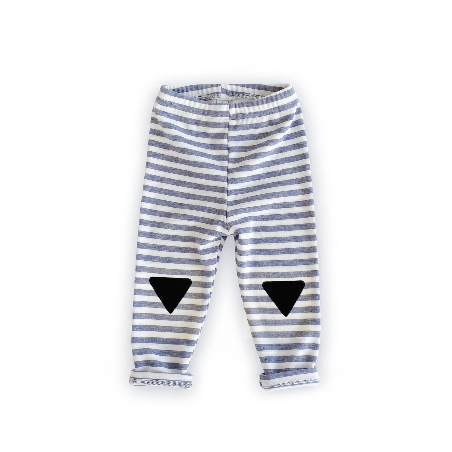 Knee Patch Leggings - Navy/White