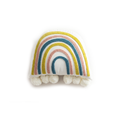 Embroidered Rainbow Pillow - Sky