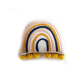 Embroidered Rainbow Pillow - Sun