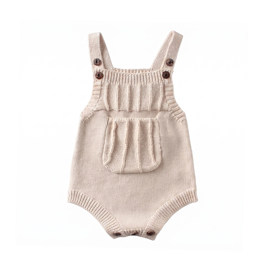 Sona Knit Romper Beige