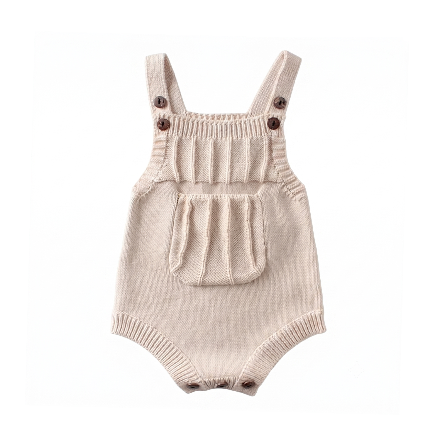 Sona Knit Romper Beige